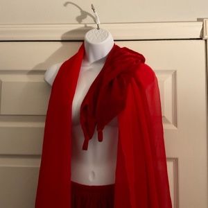 Bellydance costume red 3 pieces